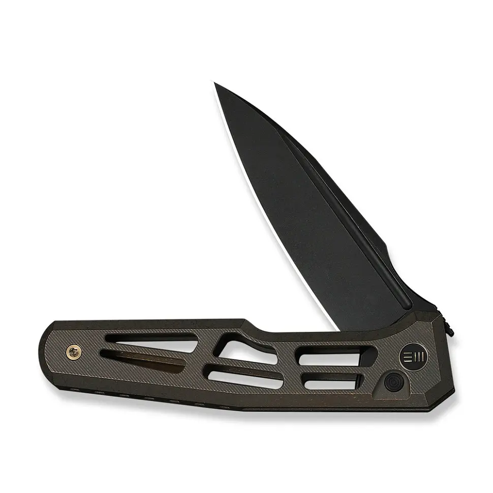 Ніж складаний туристичний Weknife Dressytak (8.6 см) Bohler M390 / Titanium бронзовий - фото 3