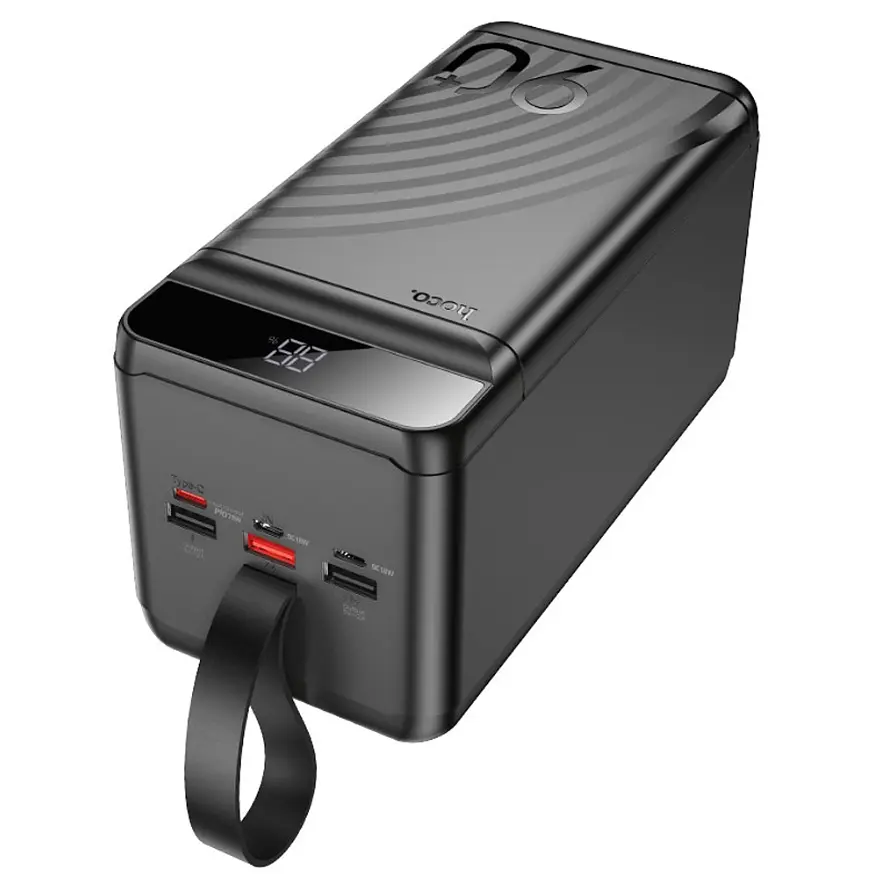 Power Bank Hoco J123D Element 22.5W+PD20W fully compatible power bank with digital display(90000mAh) Black - фото 3