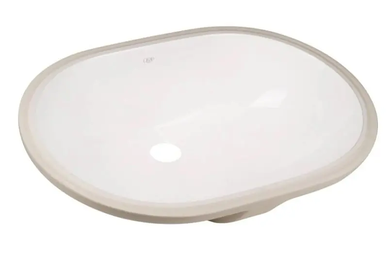 Комплект Qtap Stork: Раковина врезная овальная 570x390x210 мм White + Донный клапан PU02O (QT15116030WN47294) - фото 3