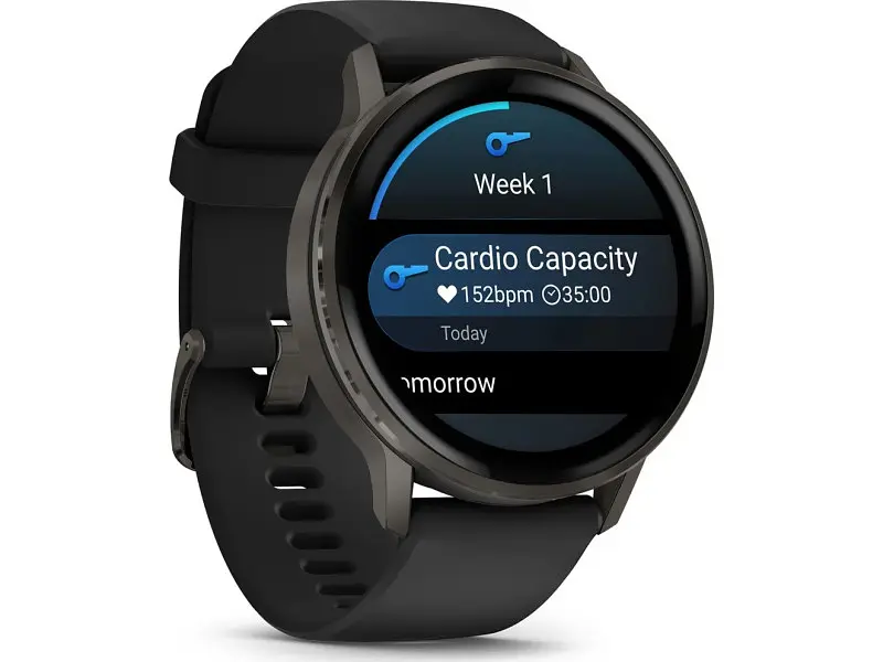 Смарт-годинник Garmin Venu 4 45 mm Slate with Black Silicone Band (010-03014-00) - фото 6