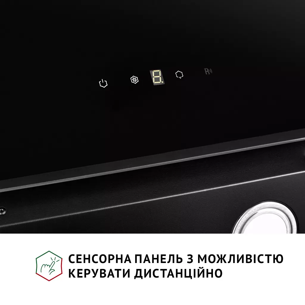 Вытяжка декоративная наклонная PERFELLI VICCO 5HSR NERO - фото 7