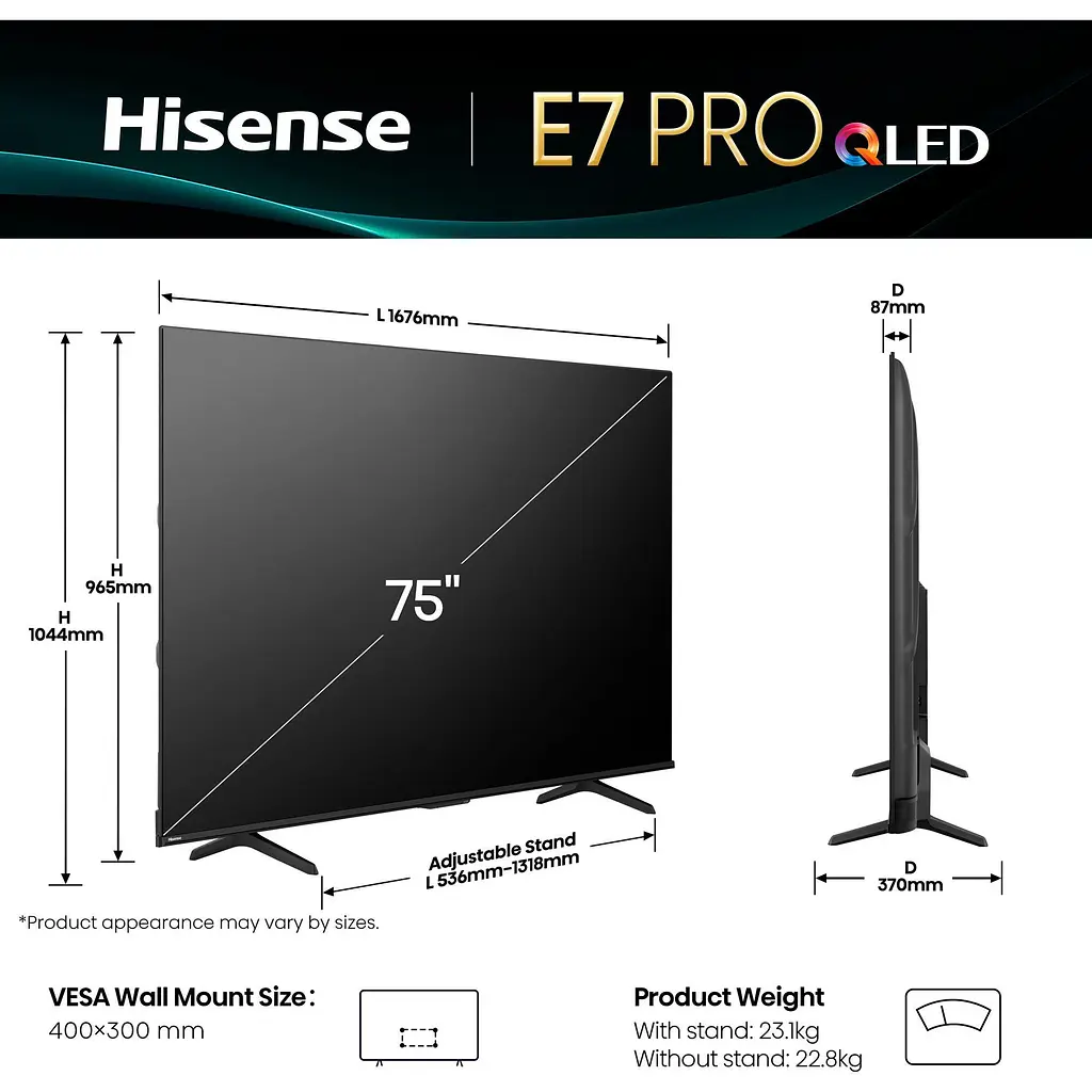 Телевизор Hisense 75E7Q Pro 75" QLED 4K (20015894) UA [144231] - фото 9