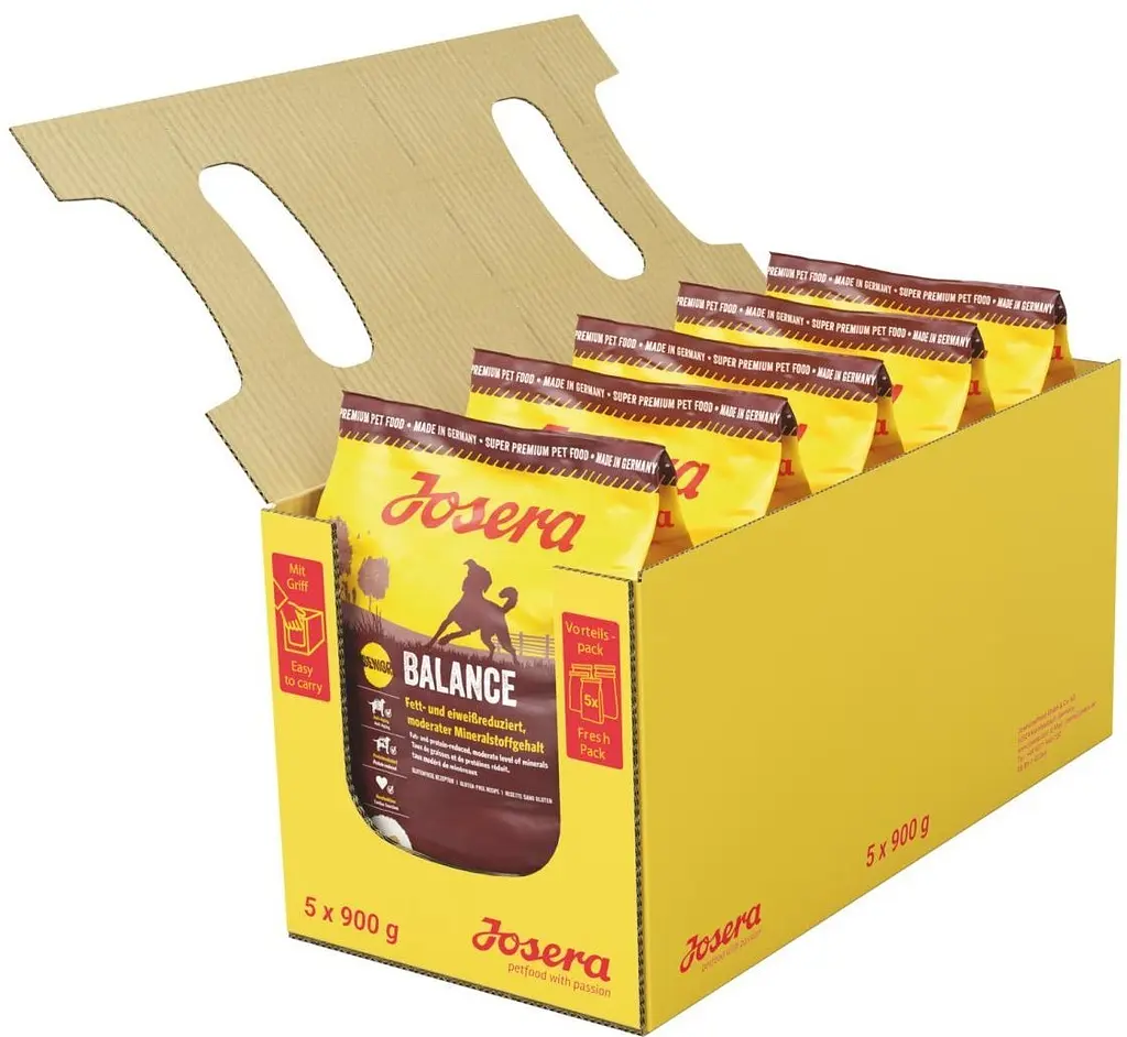 Упаковка сухого корму для собак Josera Balance 5 шт по 900 г (4032254745242)