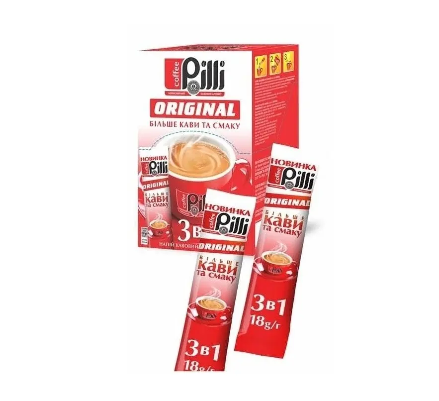 Кава в стіках Pilli ORIGINAL 3 в 1 18г