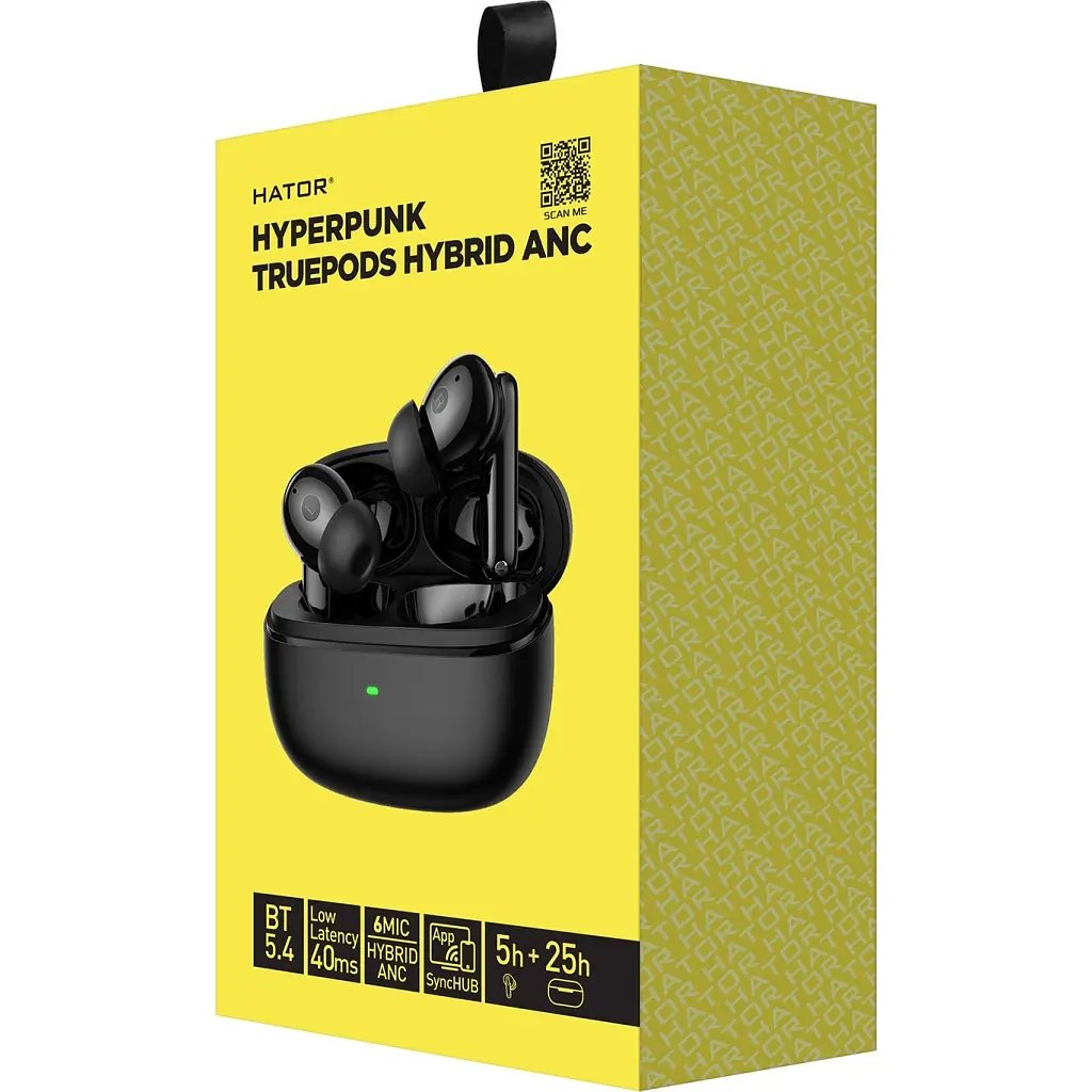 Наушники Hator Truepods Hybrid ANC Black (HTA431) - фото 5