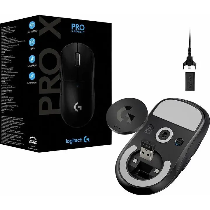 Миша комп'ютерна Logitech G Pro X Superlight Wireless Black (910-005880, 910-005882) - фото 2