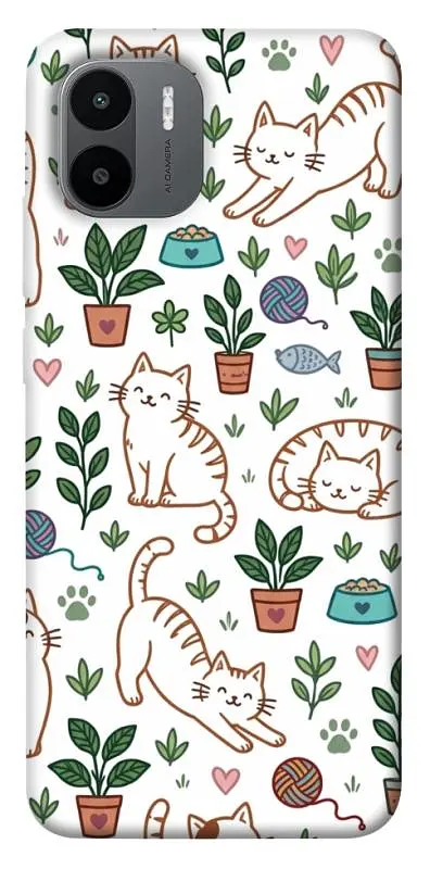 TPU чохол Demsky Cats pattern для Xiaomi Redmi A1 / A2
