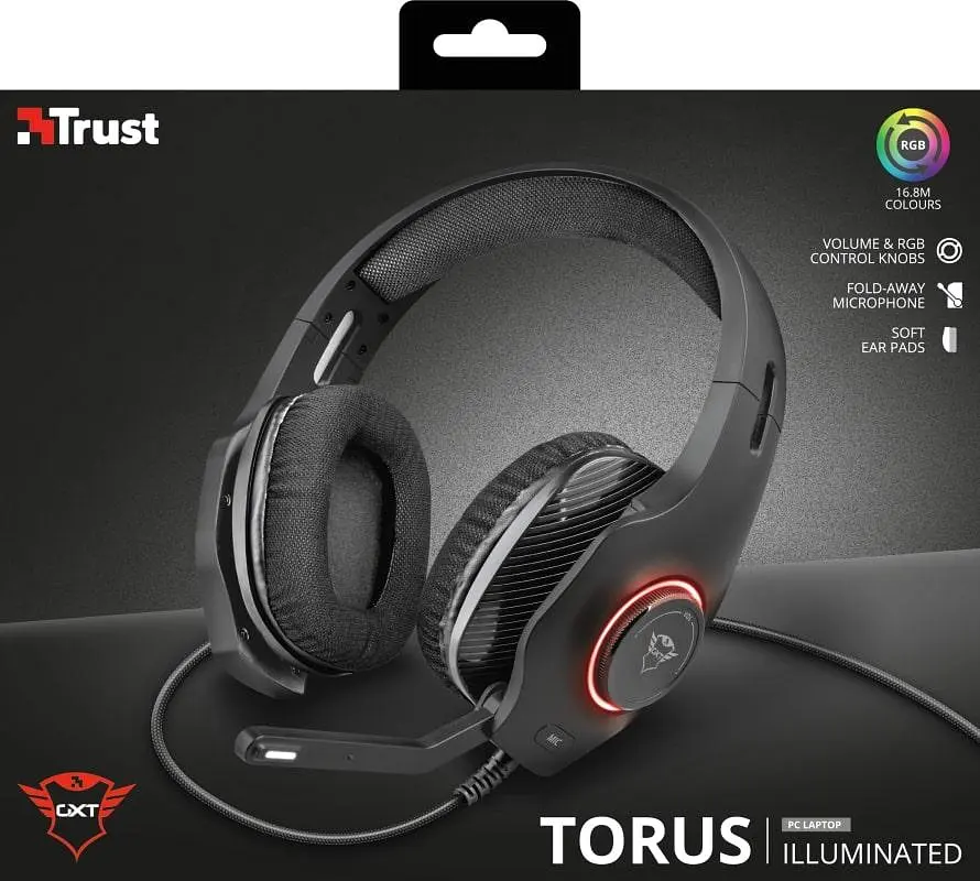 Гарнитура Trust GXT 455 Torus RGB 3.5 мм BLACK (23138) - фото 7