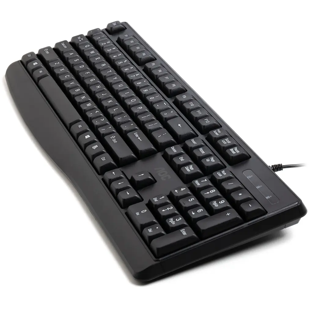 Клавіатура AOC KB120B USB UA Black (KB120B/97) - фото 5