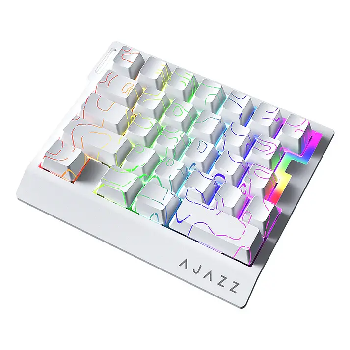 Игровая проводная магнитная клавиатура Ajazz AK029 / Ice Island Switch / White Lines - фото 2