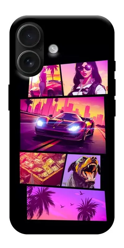 TPU чохол Demsky GTA vibes для Apple iPhone 17 (6.3")