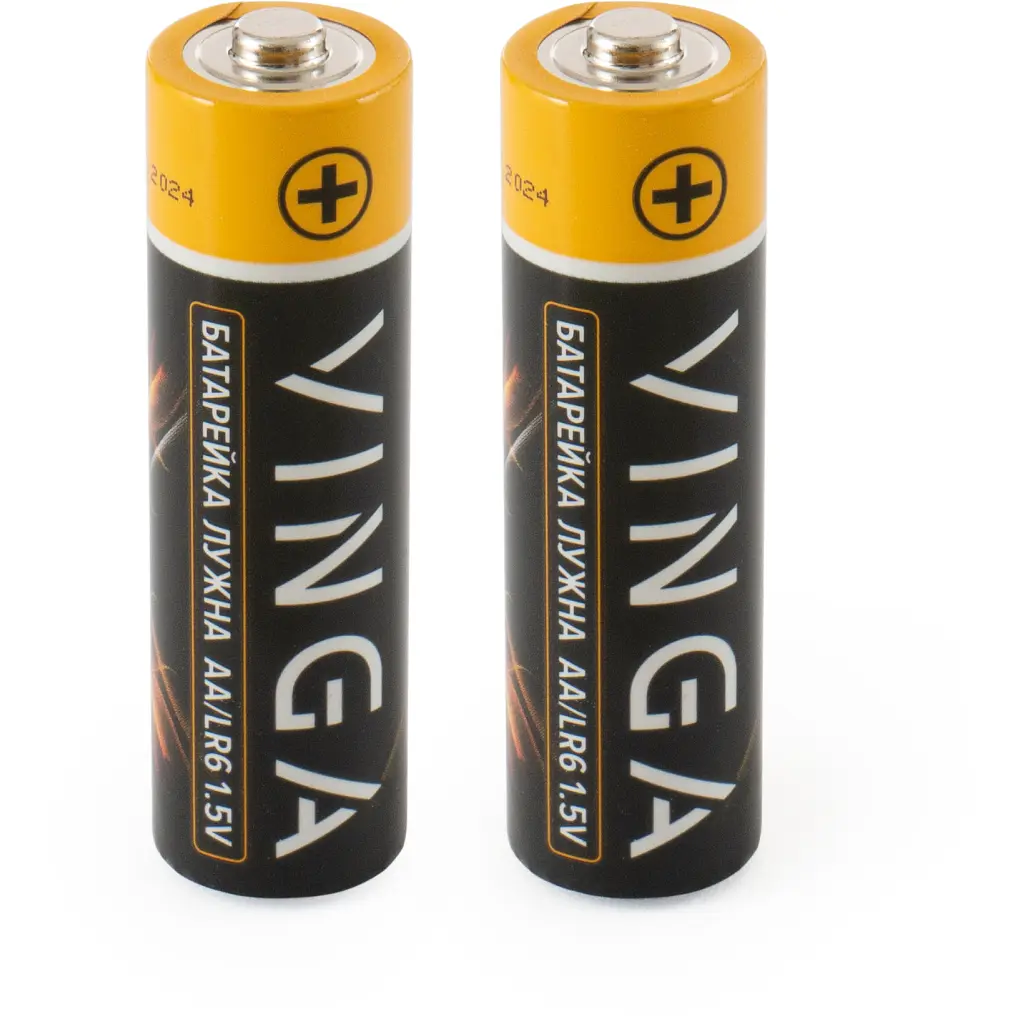 Батарейка AA LR6 Alkaline 2 шт., блістер Vinga (VJABAA2) - фото 2