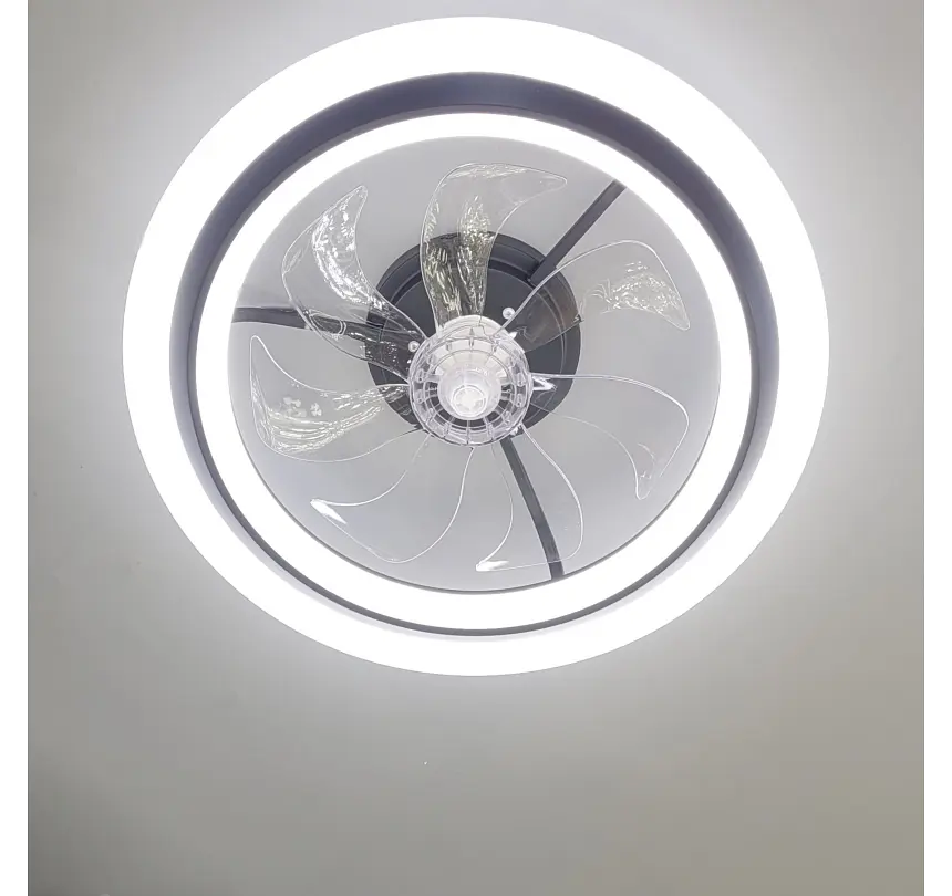 Стельова LED-люстра-вентилятор Artlight FS303BK, чорна, 68 Вт, від 12-19 м² - фото 5