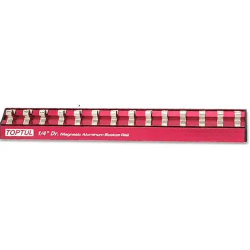 Планка для голівок (магнітна) 3/8"*240*12шт PBKB2R2412 Toptul hoz0009208 - фото 2