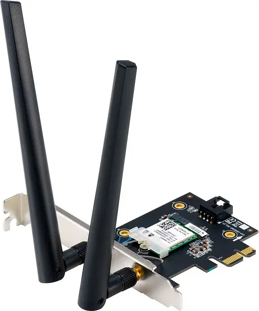 Адаптер Asus PCE-BE6500 WiFi 7 + Bluetooth 5.4 до 2882 Мбит/с 2 внешние антенны - фото 2