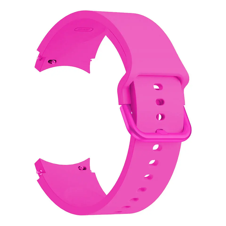 Ремінець силіконовий BeWatch H2 для Samsung Galaxy Watch 4/5/6 Неоново-рожевий (0139328) - фото 2