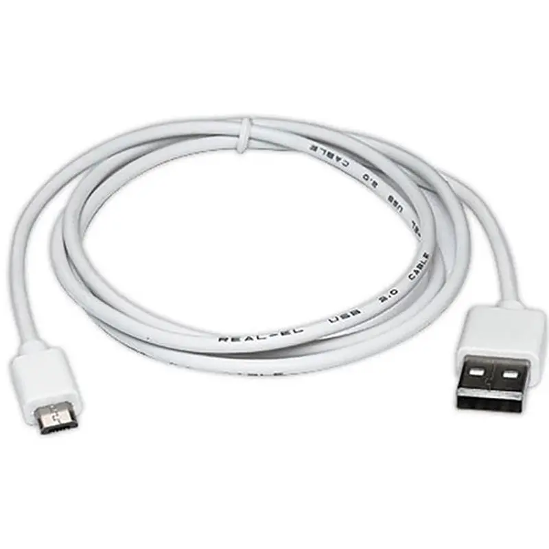 Кабель REAL-EL Pro USB - micro USB V 2.0 (M/M), 0.6 м, білий (EL123500022) - фото 2