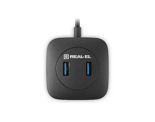 USB-хаб REAL-EL CQ-407 4 ports - фото 6