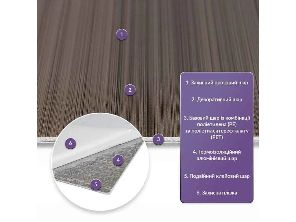 Самоклеюча стінова плитка STICKER WALL 600x300x2мм PET 
(D) SW-00002304 - фото 3
