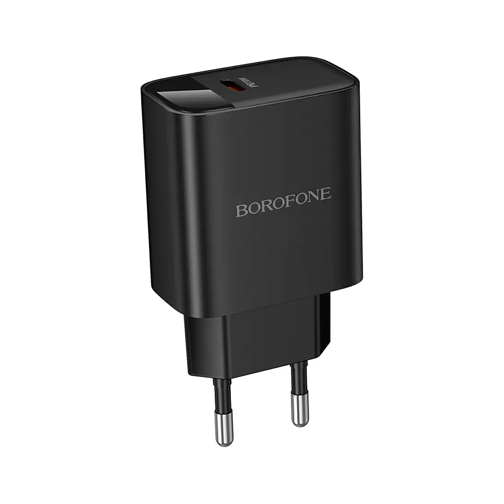 Зарядний пристрій BOROFONE BA97A Ilustre USB-C PD30W digital display Black (6941991120480) - фото 6