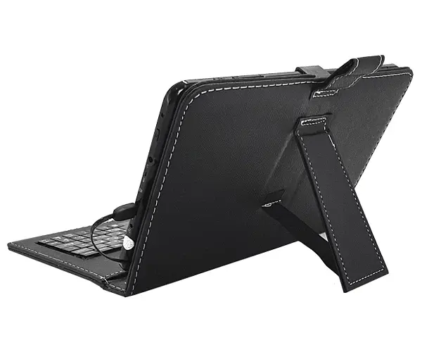 Чехол для планшета универсальный с клавиатурой Micro-USB 9.7-11" подставка Black (19003) - фото 4