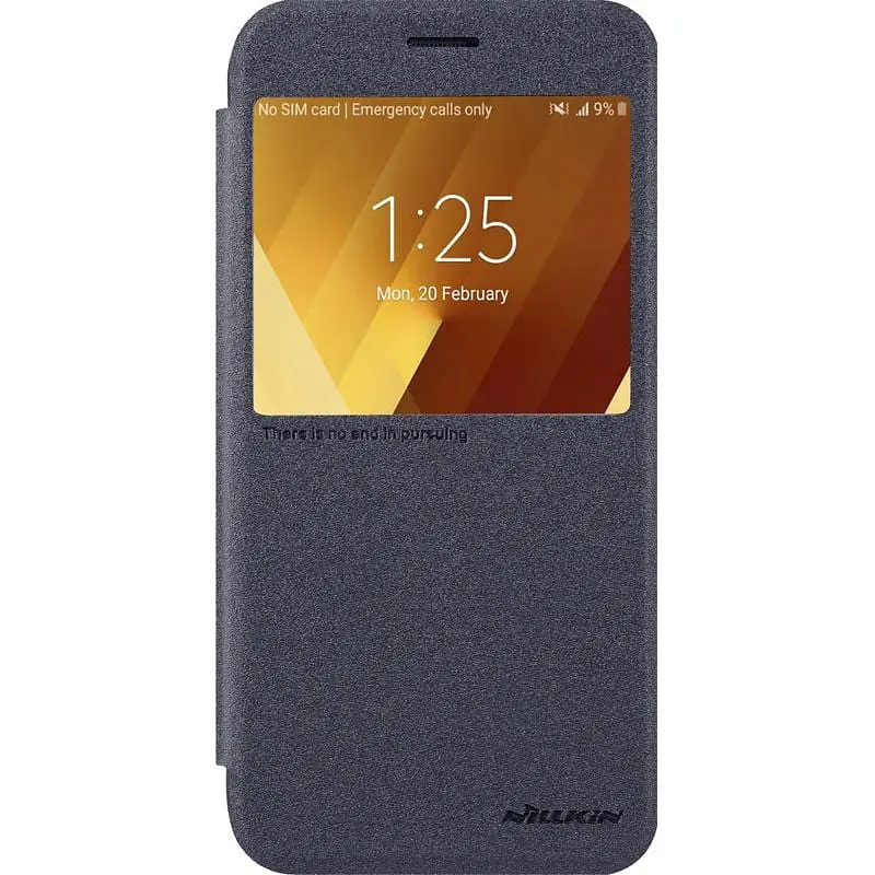 Чехол-книжка Nillkin Sparkle case Samsung Galaxy A3 A320F 2017 Black - фото 2