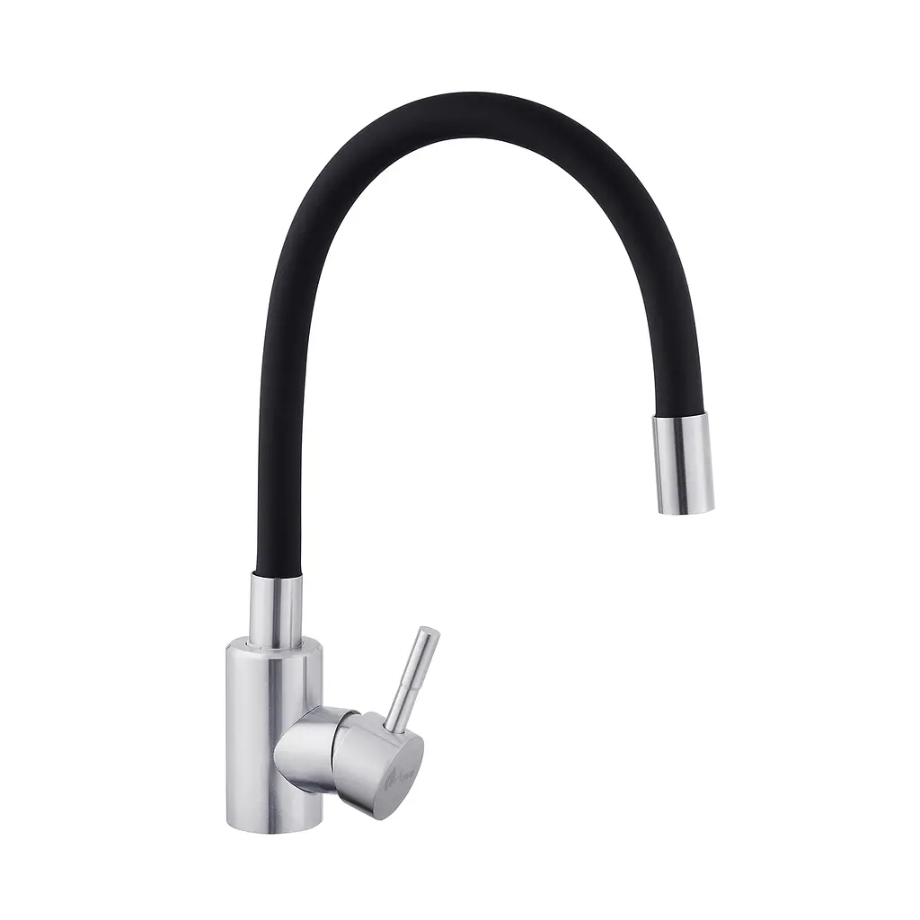Змішувач для кухні з гнучким виливом Agua Acero-INOX035NS-1 CV023288 Хром матовий - фото 4