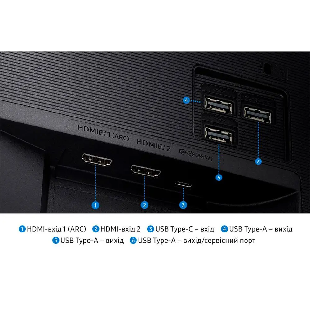 Монітор 32" Samsung S32FM702 UHD VA 60Hz (LS32FM702UZXUA) - фото 8