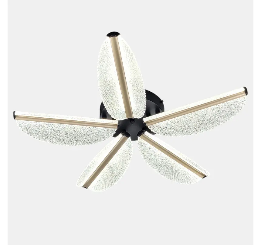 Дизайнерська LED люстра з 5 акриловими пелюстками, що світяться, Artlight 2407-5L - фото 4