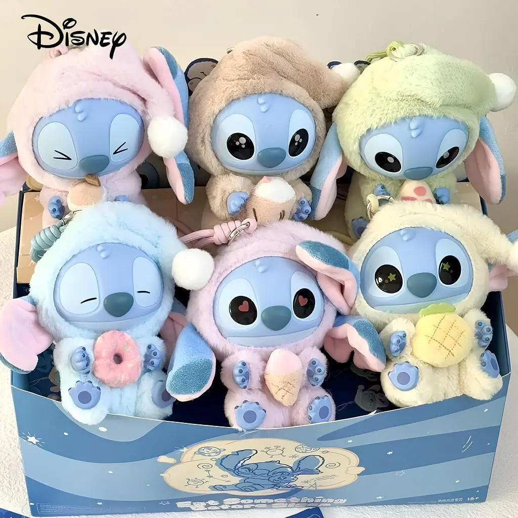 Іграшка сюрприз м'який брелок Лабубу Стич 15см lububu Stitch Eat Something Before Sleep Series лялька - фото 7