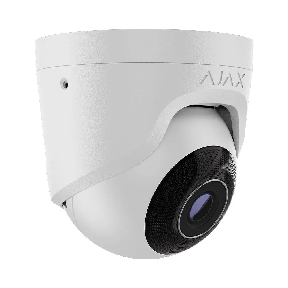 IP-відеокамера 5Mp Ajax TurretCam (5 Mp/2.8 mm) (8EU) ASP White f=2.8mm з мікрофоном (26-00371) - фото 2