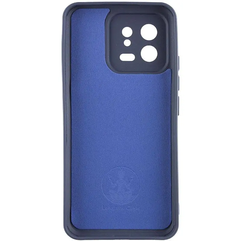 Чехол TPU GETMAN Liquid Silk Full Camera для Xiaomi 13 Pro Синий / Midnight Blue - фото 3