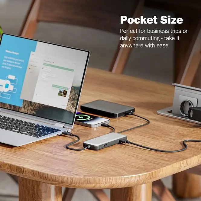 Кардрідер док-станція USB-C HDMI/2xUSB-A/USB-C/SD/MicroSD/RJ54 Digitus70914 - фото 5