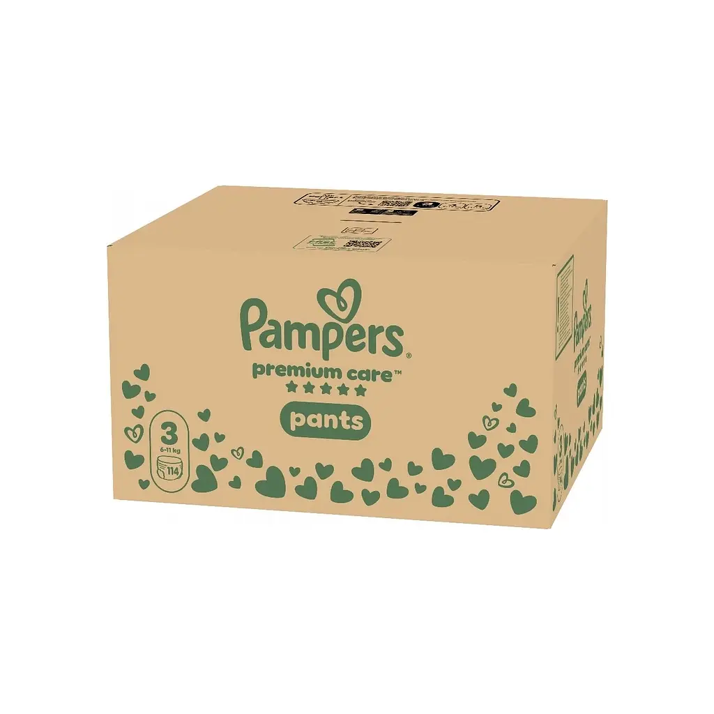 Підгузки Pampers Premium Care Pants Розмір 3 (6-11 кг) 114 шт (8006530320184) - фото 2