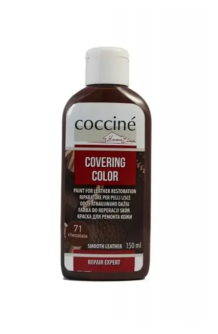 Фарба для шкіри Coccine Covering Color, 150 мл, шоколадна — для відновлення та фарбування шкіряних виробів
