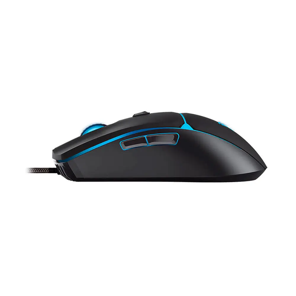 Ігрова миша провідна CRYPTO VX7, 6 кнопок, 200-8000 DPI, Led Lighting RGB, 1,8м, Windows XP/Vista/Win7/8/10/11 Mac OS X, Black, COLOR BOX - фото 4