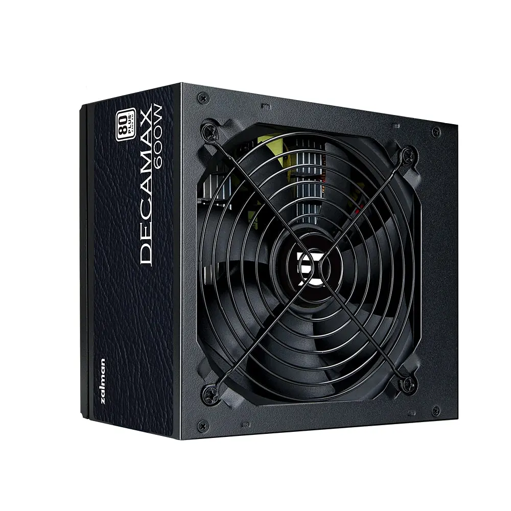 Блок живлення Zalman Decamax (600W) 85%, 80 Plus, 120мм, 1xMB 24pin(20+4), 1xCPU 8pin(4+4), 3xMolex, 6xSATA, 2xPCIe 8pin(6+2) - фото 2
