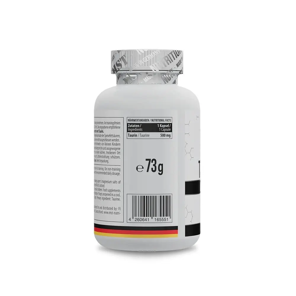 Таурін MST Nutrition Taurine, 120 капсул для підтримки загального здоров'я - фото 2