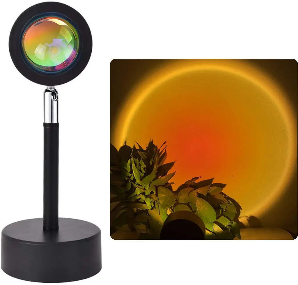 Проекційний світильник лампа для заходу сонця світанку USB LED Lamp UKC Sunset Lamp