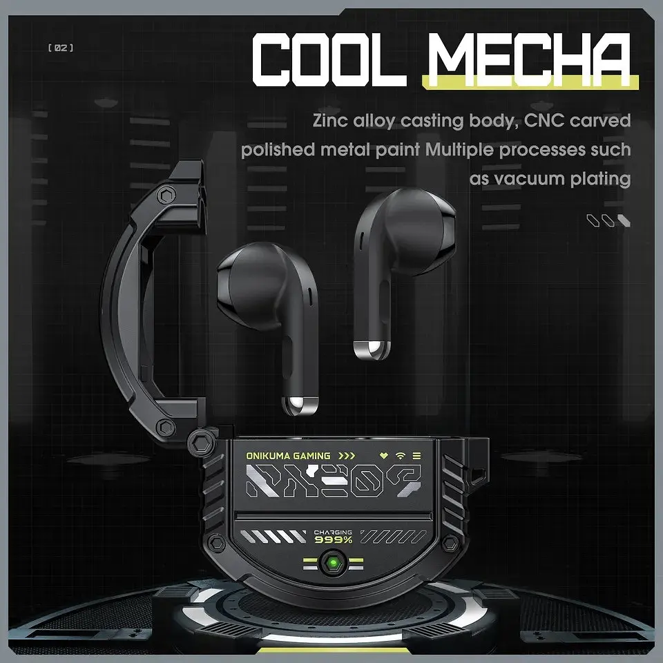 Геймерские Bluetooth наушники Onikuma T309 с зарядным кейсом Игровая гарнитура - фото 6
