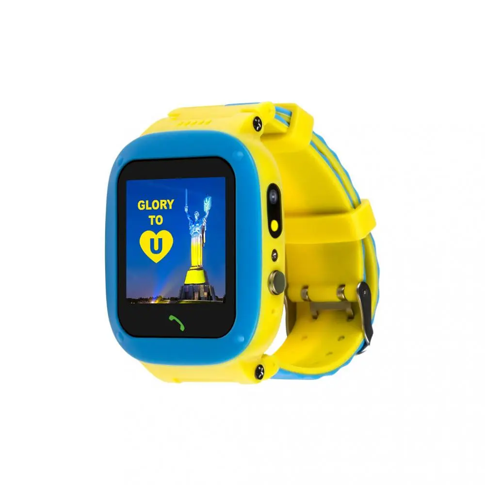 Дитячий розумний годинник Amigo GO004 Splashproof Camera+LED Glory Blue-Yellow - фото 2