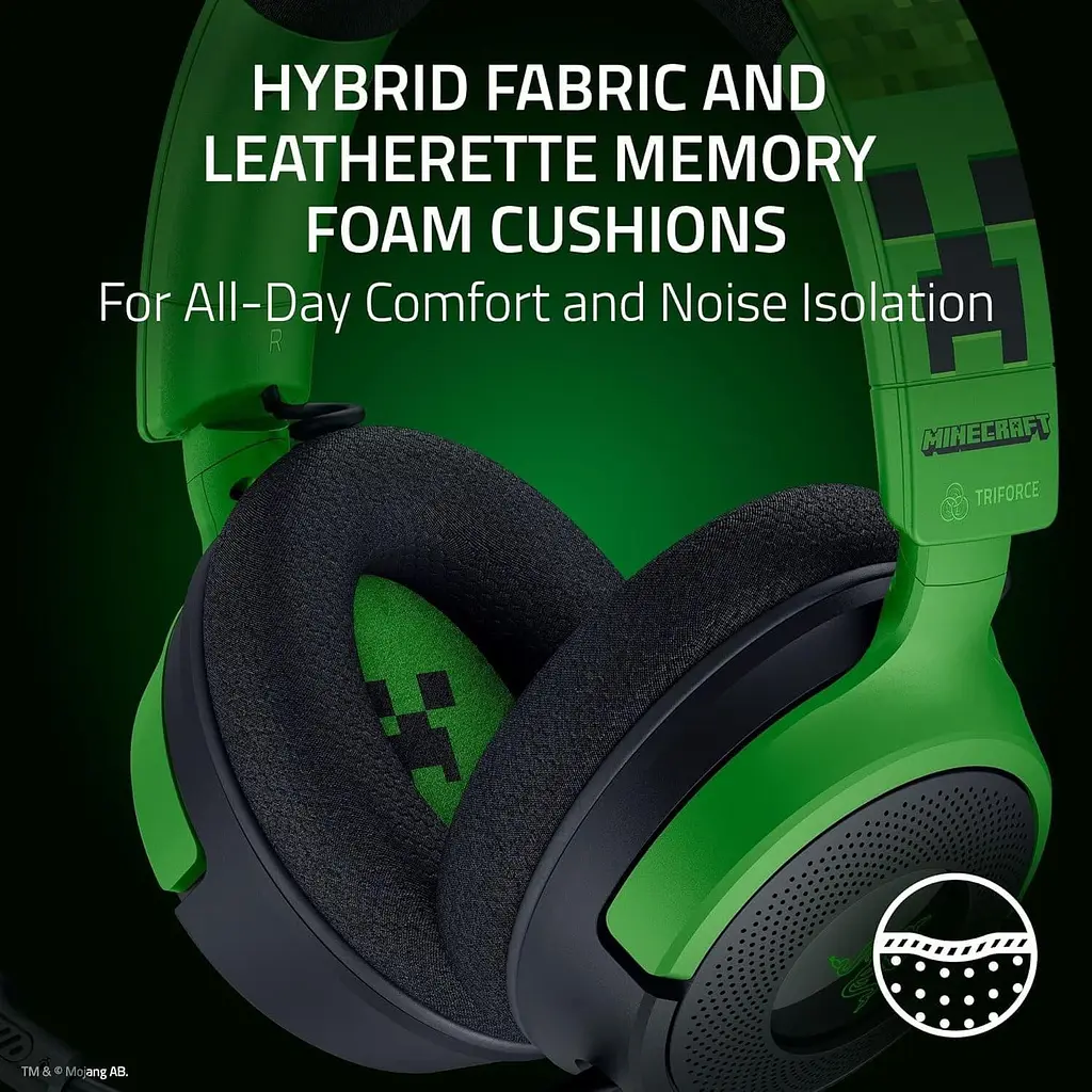 Ігрова гарнітура Razer Kraken V4 X Minecraft Edition (RZ04-05180200-R3M1) - фото 7