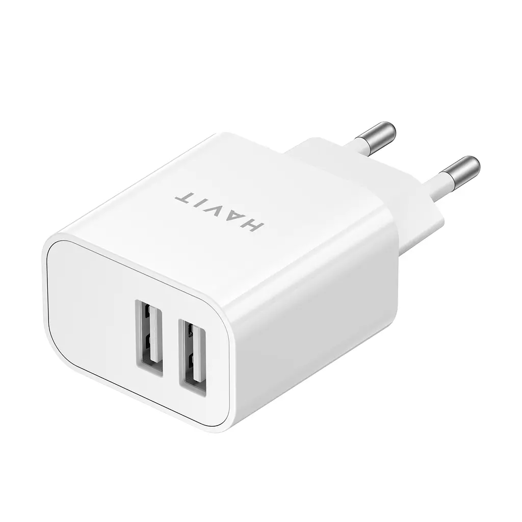 Зарядний пристрій HAVIT UC006B 15W 2xUSB-A White HAVIT (28693-000) - фото 4