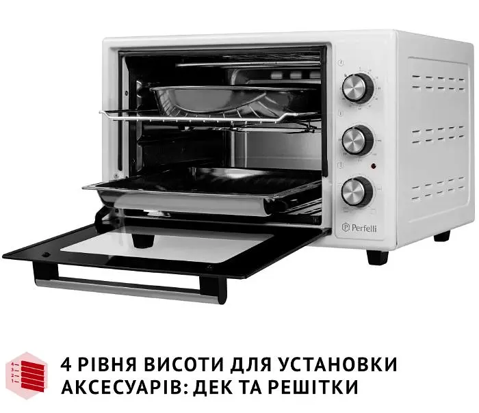 Електрична піч Perfelli Mirage 37 White - фото 11