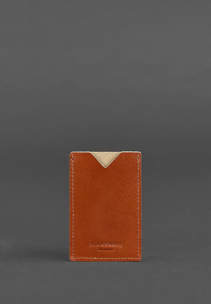 Кожаный кард-кейс 8.0 светло-коричневый - фото 6