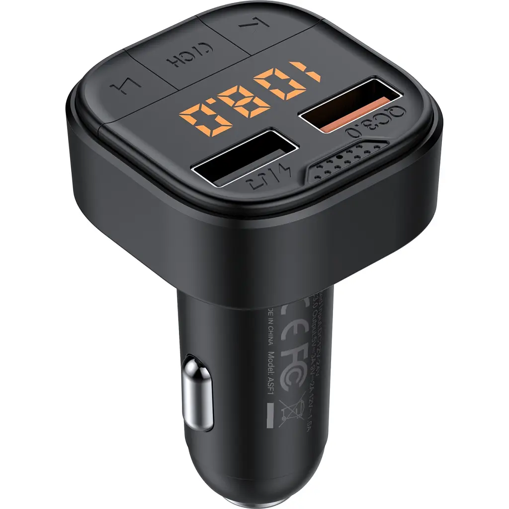 FM модулятор Armorstandart ASF1 18W QC3.0 2xUSB black (ARM82826) - фото 2