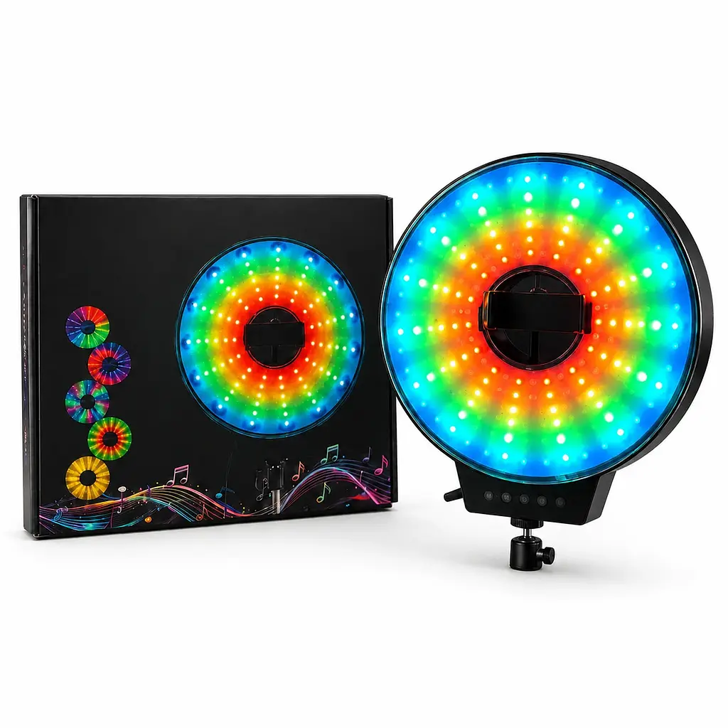 Світлодіодна LED лампа MJ-321 кільцева RGB 35 см з USB підключенням - фото 5