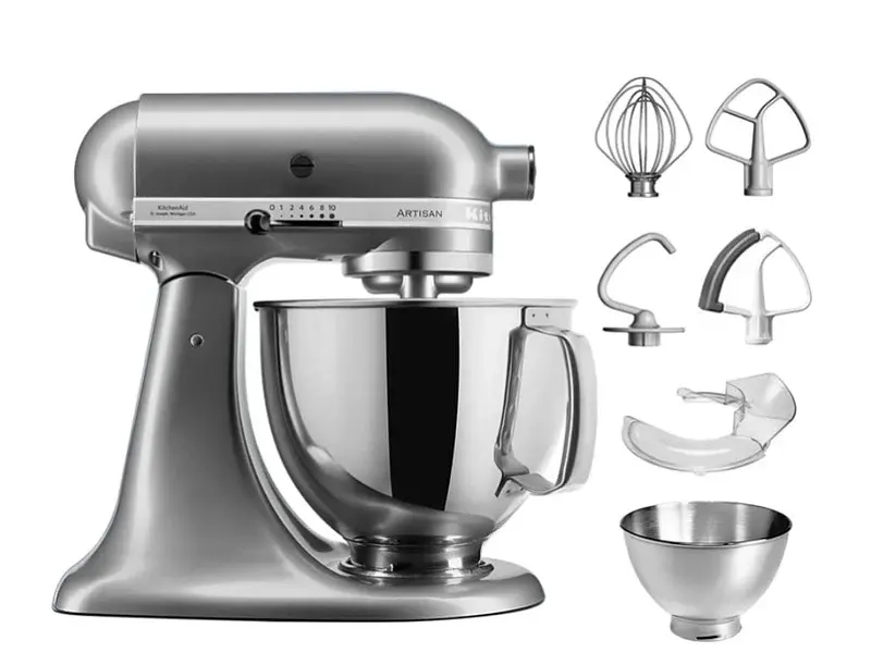 Кухонна машина KitchenAid Artisan 5KSM175PSECU з відкидним блоком 4.8 л срібляста - фото 2