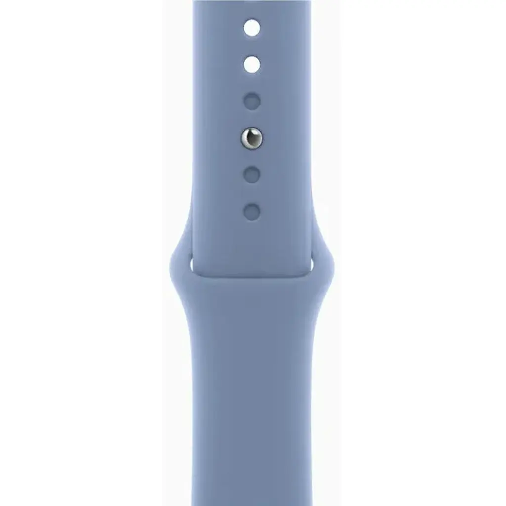 Apple Watch Series 9 GPS 41mm Silver Aluminium with Storm Blue Sport Band S/M MR903 - фото 4