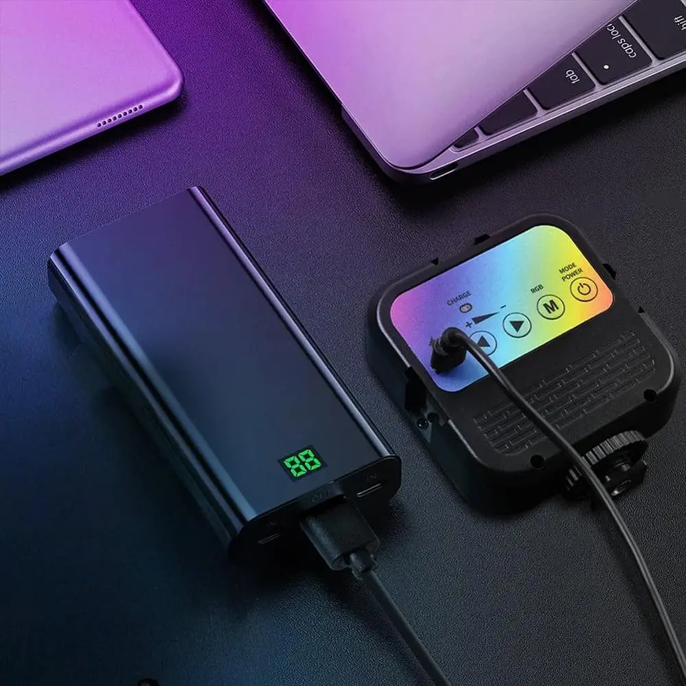 Акумуляторне відеосвітло накамерне RGB світлодіодна кольорова міні лампа з прищіпкою для фото та відео освітлення для зйомки на телефон фотоапарат UKC WL-R1 - фото 13